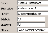 Screenshot von meinem Vorschlag